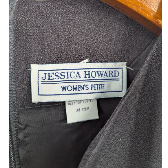 NWT Vintage Jessica Howard Black Gown Size 18 Long Sleeve Skirt Suit - Picture 3 of 7